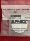 John Wick Continental Coin Sealed Apmex 1 Troy Oz .999 Fine Silver