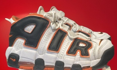 Nike Air More Uptempo Starfish Black Orange White Shattered Bengals - Size 10