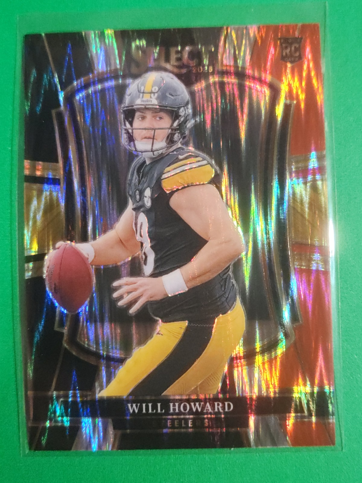 2025 Panini Select - Premier Level Will Howard #152 Black & Red Shock Prizm
