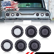 6x Smoked Rear Tail Light Lens Clear Backup Lamp Lenses For 1963 Chevy Impala