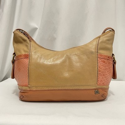 The Sak Kendra Multi-Toned Coral Pockets Hobo Shoulder Bag Y2K Boho DAMAGED