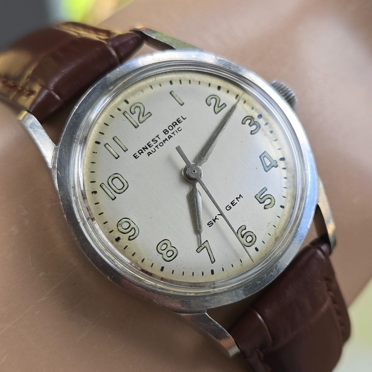 Vintage Ernest Borel Sky Gem men's automatic watch AS 1625