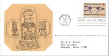 US FDC Scott #1683 Postmaster of America 1976 Telephone Centennial Bell