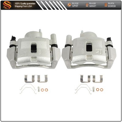 Front Pair For 1999-2003 Mazda Protege 02-03 Protege5 Brake Calipers w/ Bracket