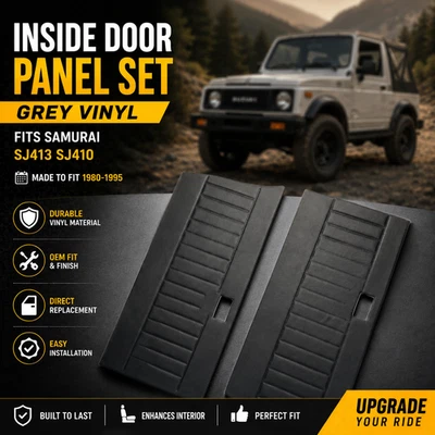 Set Pannelli Porta Interni Grigio In Vinile Per Suzuki Samurai SJ410 SJ413 - Bild 1 von 4