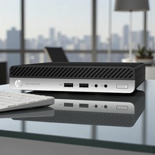 HP ProDesk G4 Mini 6-Core i5 8th Gen. 16GB 256GB NVMe SSD Wi-Fi HDMI Win11 Pro