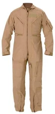 Authentic US Military Flyers Desert Tan Flight Suit CWU-27/P NOMEX size 44S NEW
