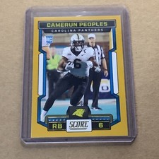 2023 Score Rookies Gold #301 Camerun Peoples - Carolina Panthers A-53