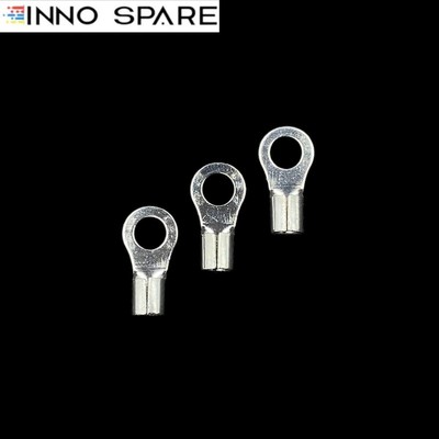 Produktbild von 25x Ringkabelschuhe Unisoliert 4-6 Mm² – M5 Loch, Verzinntes Kupfer, 48A, Crimpverbindung, Universell Für Auto, Hifi, Elektrik