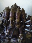 RARE PANCHMUKHI GANESHA BRASS STATUE LARGE — photo 5