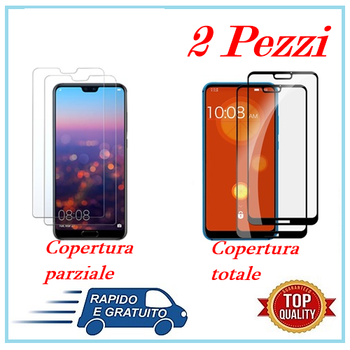 2 Pellicole In Vetro Temperato Per Huawei P20 Pro