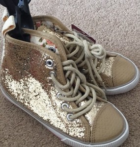 gold glitter high tops
