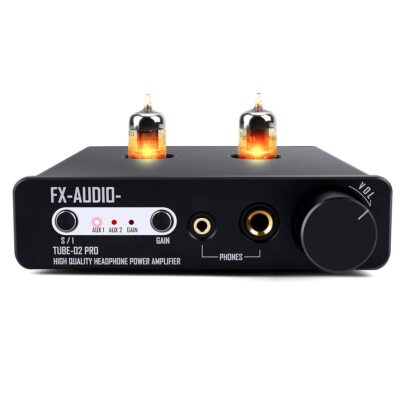 Fxaudio Tube02 Pro Tube Headphone Amplifier Vacuum 5725 Tube Preamp Mini Hifi In