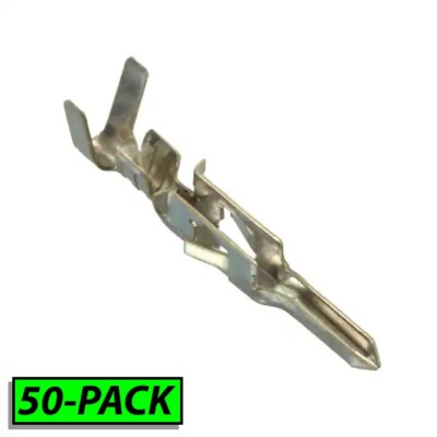 Molex 39-00-0040 Male Mini-Fit Jr Crimp Terminals Pins 18-24 AWG 5558, 50 PACK
