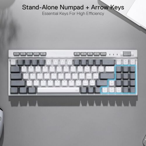 Redragon K655 75% RGB Wired Gaming Keyboard Hot-Swap Mechanical Quiet Red Switch - Picture 6 of 8