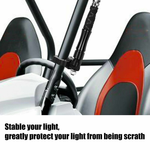 1PC UTV ATV Mount Brackets For LED Whip Light Bar Fit 1.75" to 2" Rollbar Cage - Picture 8 of 9