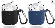 AirPods protective case Suitable for airPods 1 and 2 with key-chain accessory