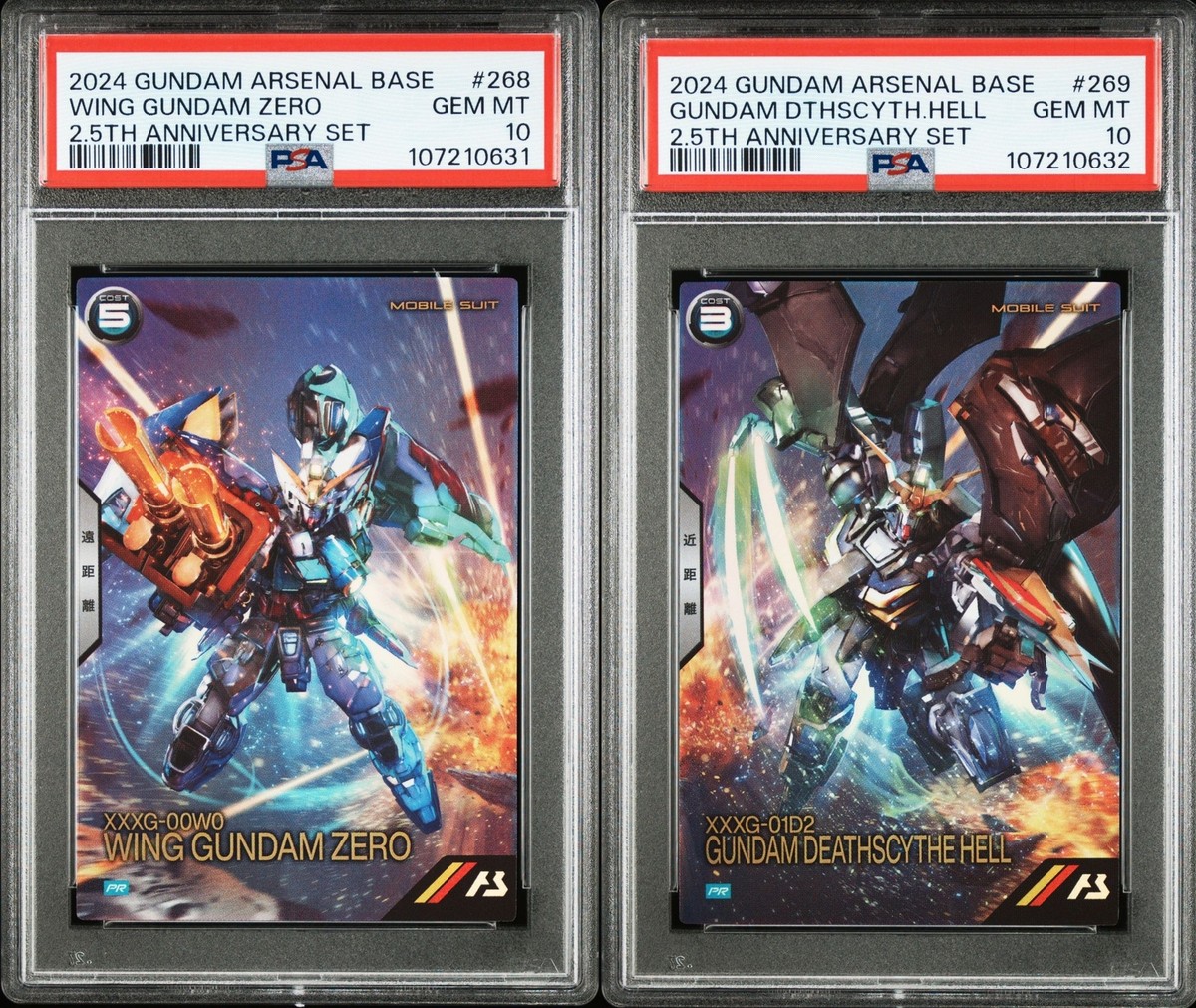 PSA10 P268/P269 Wing Gundam Zero & Deathscythe Hell Arsenal Base