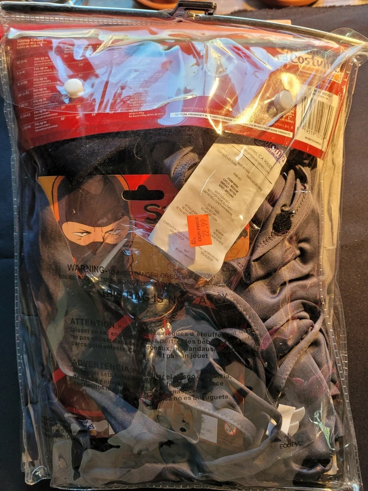 Детский костюм для Хэллоуина Stealth Ninja размер 8-10 - Изображение 4 из 4