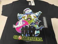GHOSTBUSTERS STAY PUFT MAN MENS BLACK T-SHIRT SIZE MEDIUM NEW