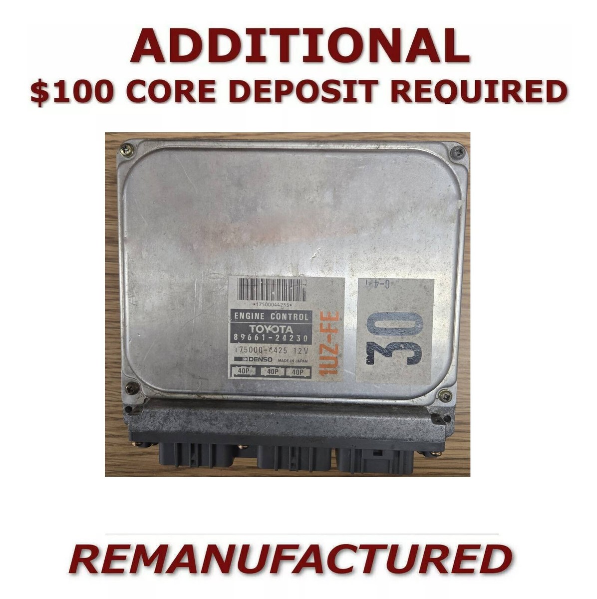 1992-1994 Lexus SC400 Engine Computer ECM ECU PCM 89661-24230