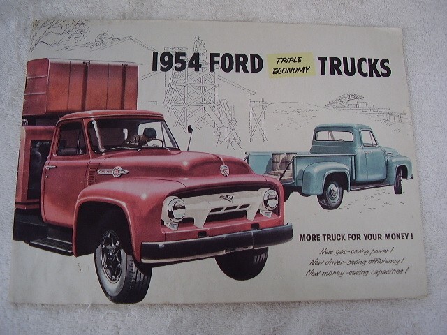 1954 FORD TRUCK DELUXE ALL MODELS 46 PAGES FULL LINE BROCHURE