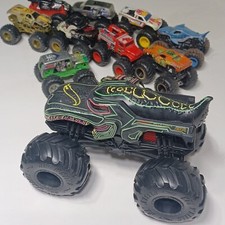Lot of 10 Hot Wheels Monster Trucks 1:64 Scale w/ 1/24 Mega Wrex SEE PICTURES