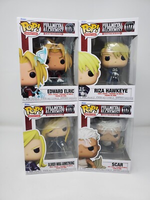 Funko Pop ANIMATION FULLMETAL ALCHEMIST BROTHERHOOD PACK BUNDLE  #1176-1179 NEW