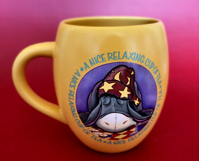 Disney's Eeyore Snoozing Dreaming of ''A Nice Cup of Tea''  Graphics on Both Sides