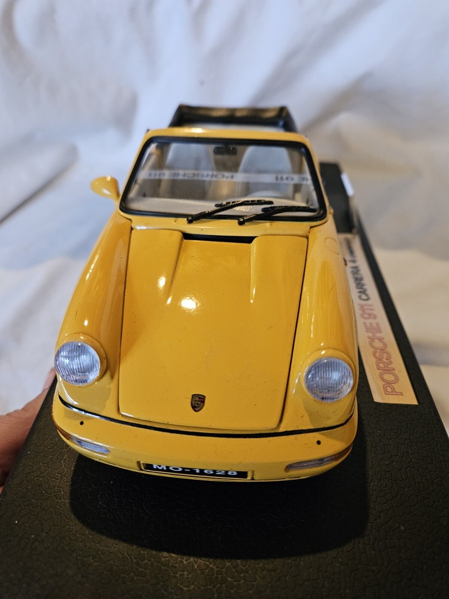 1/18 Diecast ANSON Porsche 911 Carrera 4 Cabriolet yellow | eBay