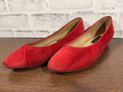 Sheba Womens Shoes - Size 8.5M - Red Suede