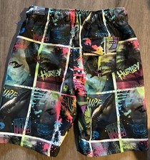 NWT BIG BOYS HURLEY SWIM TRUNKS SIZE XLARGE Postcard Print RETAIL 35.00