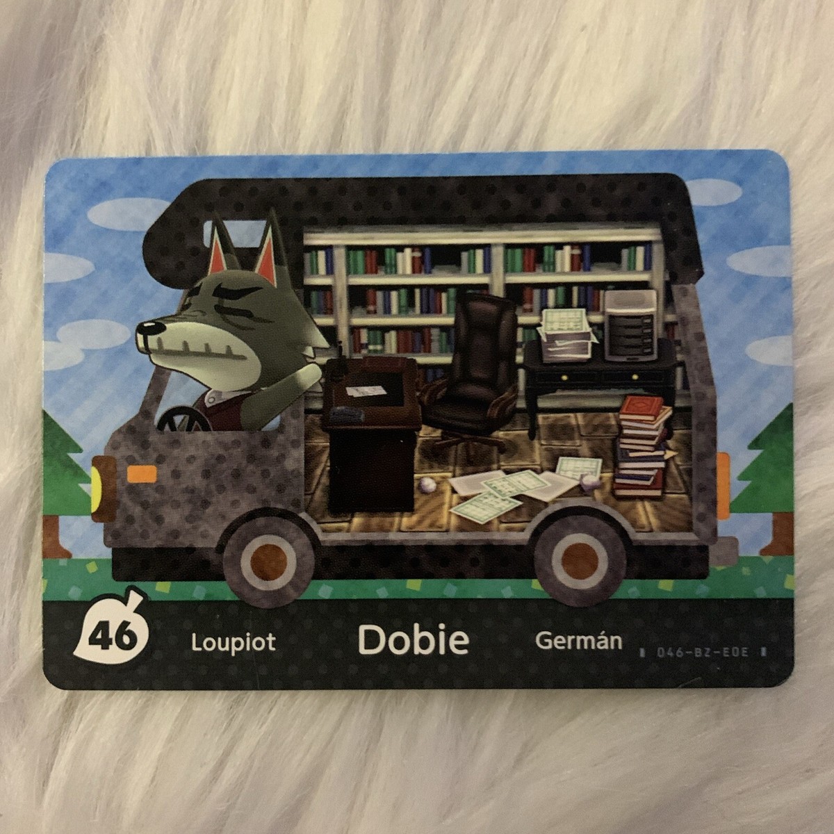 Animal Crossing DOBIE Welcome Amiibo New Leaf RV Series Card USA