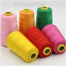  Overlocking Sewing Machine Industrial Polyester Thread 5000 Yards Cones 