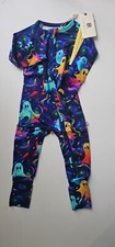 Bums Rose Natural Bamboo Convertible Romper Drop It Like It's Haunt Size 6/9