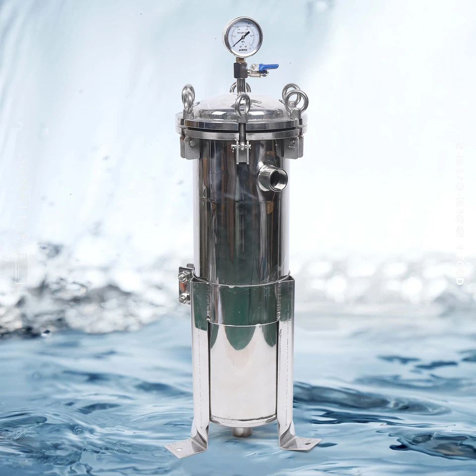 #4 Bag Filter Housing In/Out Flat Plate Lid Stainless Steel 167mm Diameter150Psi - Image 4 of 4