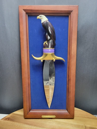 Eagle Knife Franklin Mint Ray Beers Proud Eagle Knife Knife With Display
