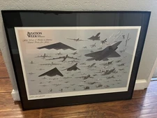 Keith Ferris Aviation Week & Space Tech Art Framed 1997