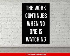 Motivational Gym Banner - Inspirational Fitness Wall Art