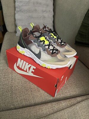 Nike React Element 87 Desert Sand Mens Size 13 AQ1090-002 BRAND NEW