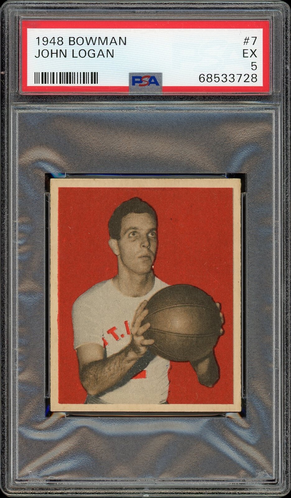 1948 Bowman Basketball #7 John Logan PSA 5