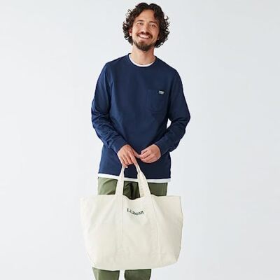 L.L.Bean Grocery Tote Bag Large Size Dusty Olive | eBay