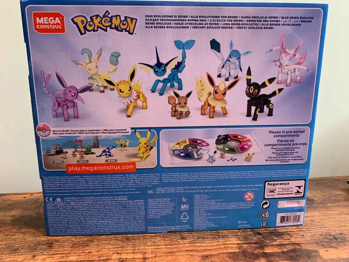 MEGA Construx Pokémon Every Eevee Evolution! 470 Piece Building Set