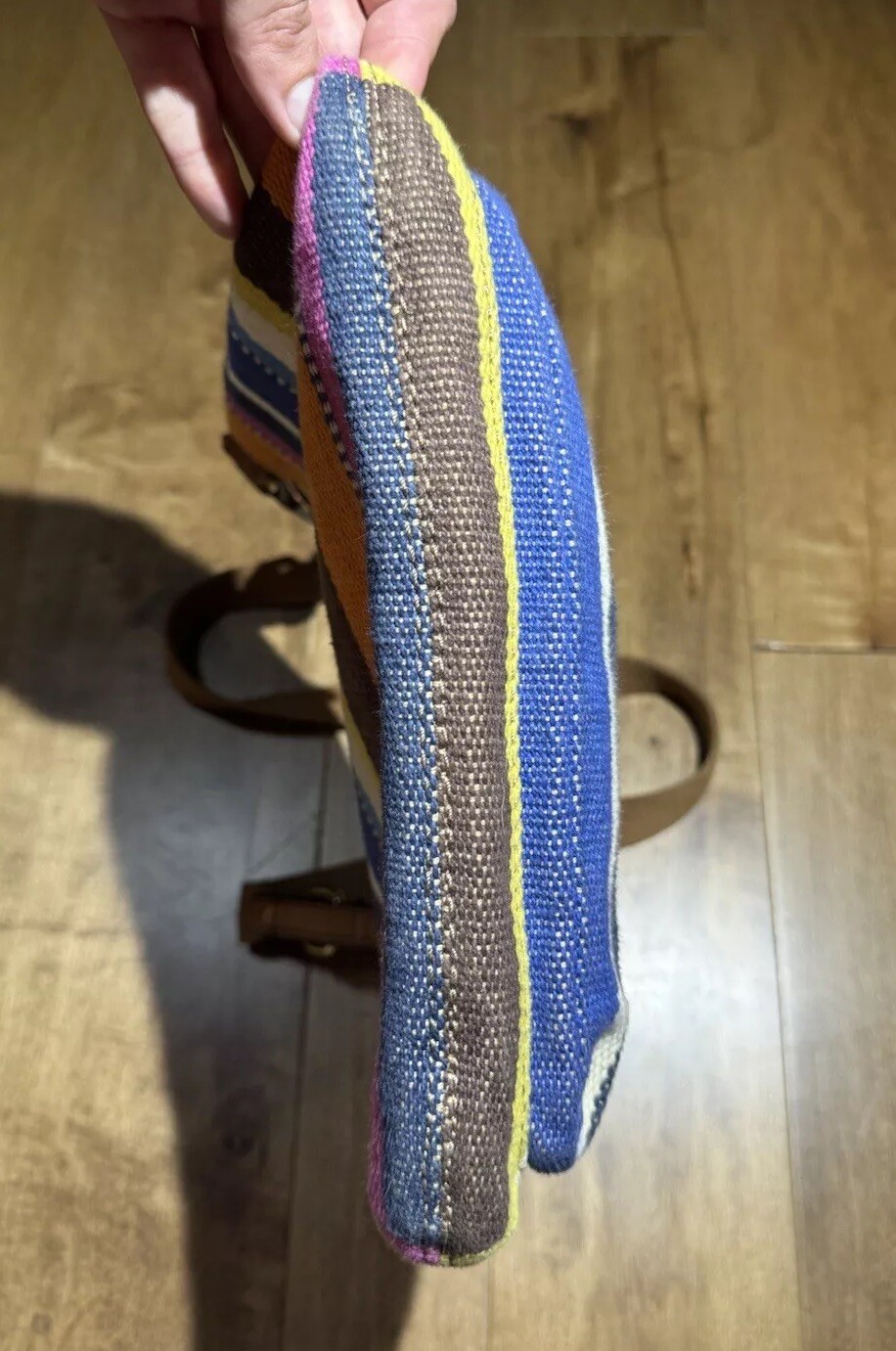 Fossil Explorer Striped Multicolored Crossbody Bag - image 5