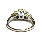 14k white gold .30ct VS1 I round diamond cluster ring 3.7g womens vintage 8 — photo 4
