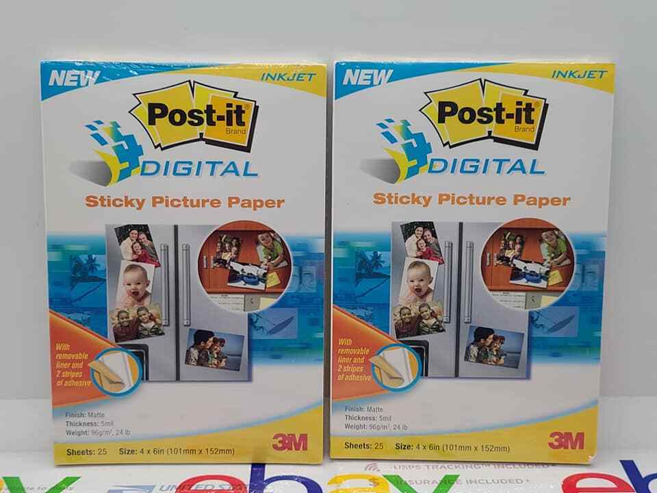 Post-it 4x6 Super Sticky Picture Paper 2 Packs (50 Sheets total) Brand New