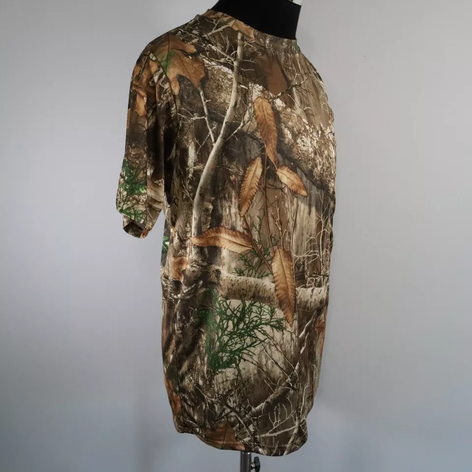 Realtree Shirt Mens Medium Staghorn Creek Outdoor Hunting Camo Short Sleeve - Image 3 of 4