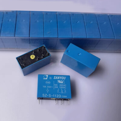1PC SANYOU SZ-S-112D 12VDC Power Relay 8Pins 16A