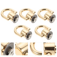5 Pcs Metal Bag Buckle Clasps for Handbag Hardware Generic Clips