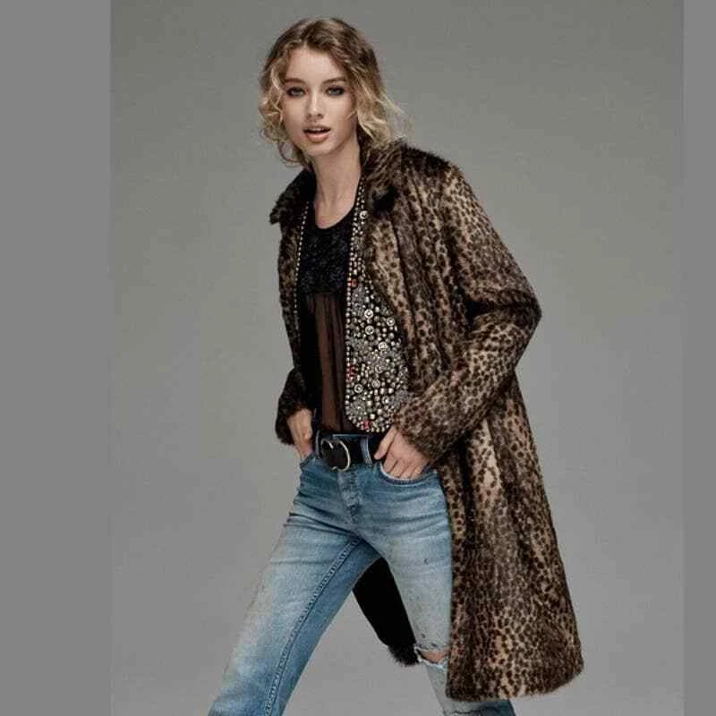 Free people leopard coat sale